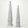 Brand new ๐ Sullivans Dove Gray Garden Obelisk - Set Of 2 โจ 2 Brand new ๐ Sullivans Dove Gray Garden Obelisk - Set Of 2 โจ -Sullivans Sales unnamed file 1014