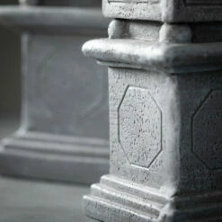 Brand new 😀 Sullivans Dove Gray Garden Obelisk - Set Of 2 ✨ -Sullivans Sales unnamed file 1015