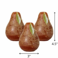 Deals 😉 Sullivans Carmel Timber Pear Candles - Set Of 3 ⌛ -Sullivans Sales unnamed file 1029