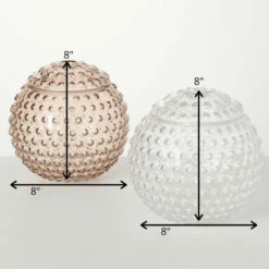 Coupon 🛒 Sullivans 8 In. Hobnail Orb Vases With Lids - Set Of 2; Pink And Clear 🎉 -Sullivans Sales unnamed file 1034