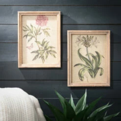 Cheap 🛒 Sullivans 16.75 In. Retro Wildflower Art Print - Set Of 4; Brown 🌟 -Sullivans Sales unnamed file 1039