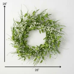 Best Sale 🔥 Sullivans Artificial Lush Leaf And Berry Wreath; Green 👏 -Sullivans Sales unnamed file 1047