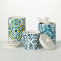 Best reviews of 🤩 Sullivans Portuguese Print Canister - Set Of 3 ⭐ -Sullivans Sales unnamed file 105