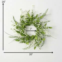 Best Sale 🔥 Sullivans Artificial Lush Leaf And Berry Wreath; Green 👏 -Sullivans Sales unnamed file 1050