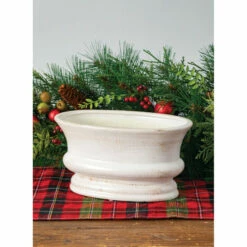 Discount ✔️ Sullivans Distressed White Rustic Ceramic Oval Vase 😀 -Sullivans Sales unnamed file 1073