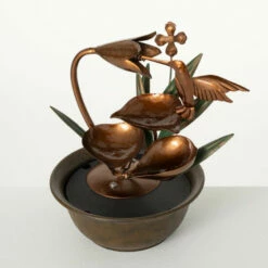 Hot Sale 🔔 Sullivans 10.5 In Copper Hummingbird Fountain; Copper 🎉