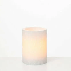 Deals โ Sullivans 4" White Carved Candle LED Pillar ๐คฉ