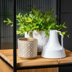 Promo 👏 Sullivans Gold Ceramic Planters With Mod Motif - Set Of 3 🎉 10 Promo 👏 Sullivans Gold Ceramic Planters With Mod Motif - Set Of 3 🎉 -Sullivans Sales unnamed file 1153