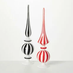 Deals 😀 Sullivans Striped Blown-Glass Finial - Set Of 2 ✨