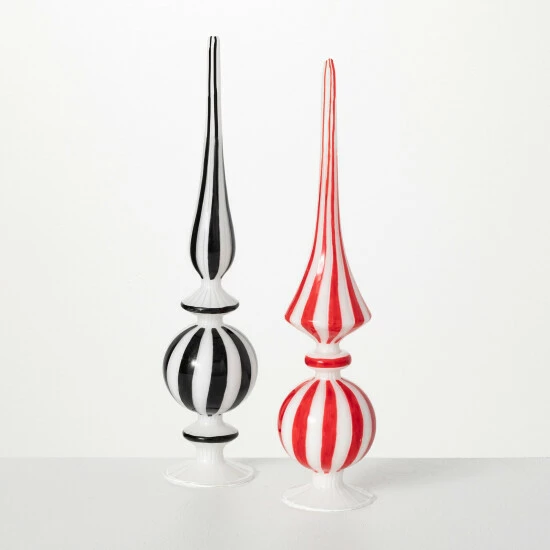 Deals ๐ Sullivans Striped Blown-Glass Finial - Set Of 2 โจ 3 Deals ๐ Sullivans Striped Blown-Glass Finial - Set Of 2 โจ
