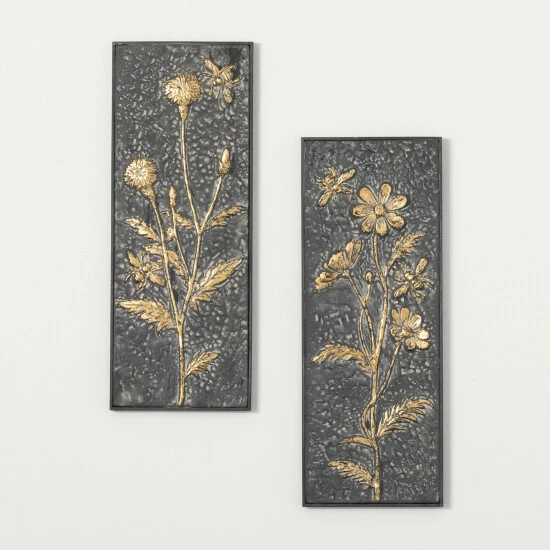 Brand new โจ Sullivans Metallic Floral Wall Panel Set ๐ 3 Brand new โจ Sullivans Metallic Floral Wall Panel Set ๐