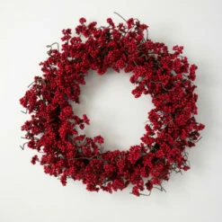 Outlet 😍 Sullivans 32" Artificial Red Berry Wreath 🥰