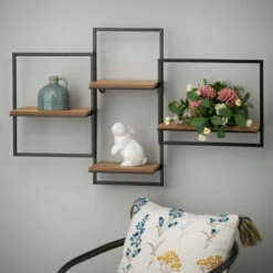 New 👍 Sullivans Quadrate Open Wood Wall Shelf 🛒 -Sullivans Sales unnamed file 1214