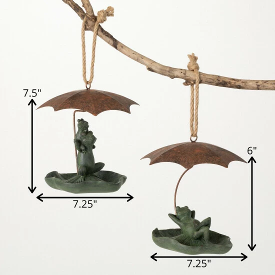 Budget ๐ Sullivans 6" & 7.5" Rainy Day Frog Bird Feeders - Set Of 2; Copper ๐ 6 Budget ๐ Sullivans 6" & 7.5" Rainy Day Frog Bird Feeders - Set Of 2; Copper ๐ - Image 4