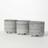 Deals 😉 Sullivans Gray Geometric Print Ceramic Planter - Set Of 3 🤩