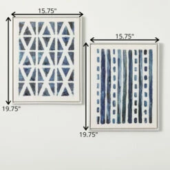 Discount 🎉 Sullivans 19.75 In. Framed Abstract Wall Decor - Set Of 2; Blue ❤️ 9 Discount 🎉 Sullivans 19.75 In. Framed Abstract Wall Decor - Set Of 2; Blue ❤️ -Sullivans Sales unnamed file 1286