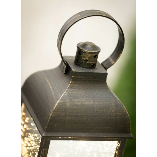 Outlet ✔️ Sullivans 10.5" Black Speckled Lantern With LED Pillar Candle ❤️ 4 Outlet ✔️ Sullivans 10.5" Black Speckled Lantern With LED Pillar Candle ❤️ - Image 2