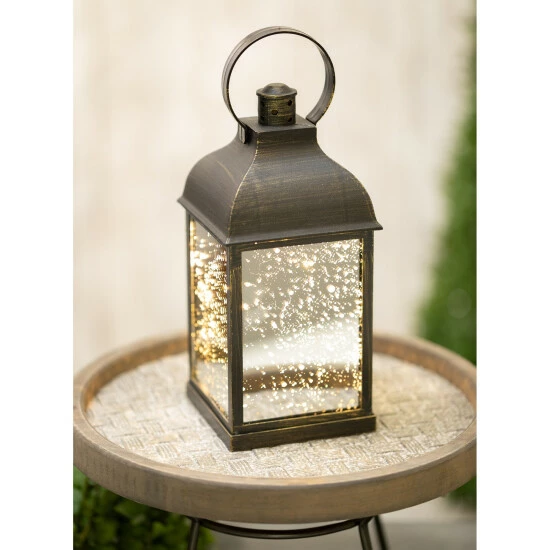 Outlet ✔️ Sullivans 10.5" Black Speckled Lantern With LED Pillar Candle ❤️ 5 Outlet ✔️ Sullivans 10.5" Black Speckled Lantern With LED Pillar Candle ❤️ - Image 3