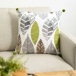 Budget 🌟 Sullivans Abstract Leaf Print Decorative Pillow ✔️ -Sullivans Sales unnamed file 1331