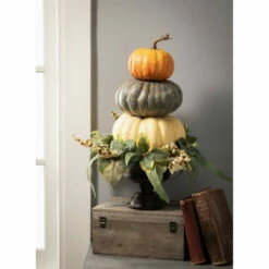 Cheap 😀 Sullivans 22" Pumpkin Artificial Topiary With Urn - 22"L X 21.5"W X 22"H 🛒 -Sullivans Sales unnamed file 1345
