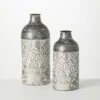 Best reviews of 😉 Sullivans Metal Baroque Printed Metal Vase - Set Of 2 ❤️