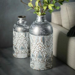 Best reviews of 😉 Sullivans Metal Baroque Printed Metal Vase - Set Of 2 ❤️ -Sullivans Sales unnamed file 1404