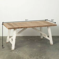 Hot Sale 🤩 Sullivans Weathered Wood Farmhouse Table 🤩 -Sullivans Sales unnamed file 1409