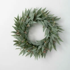 New 🌟 Sullivans Artificial 25" Blade Eucalyptus Wreath 🎁