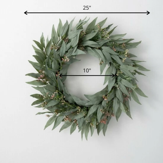 New ๐ Sullivans Artificial 25" Blade Eucalyptus Wreath ๐ 5 New ๐ Sullivans Artificial 25" Blade Eucalyptus Wreath ๐ - Image 3