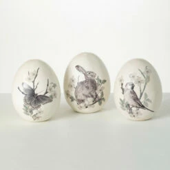 Buy 🤩 Sullivans Spring Print Decorative Eggs - Set Of 3 ✔️
