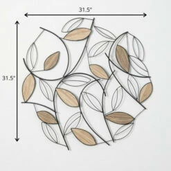 Flash Sale 😉 Sullivans Wired Abstract Leaf Wall Art 👍 -Sullivans Sales unnamed file 1441