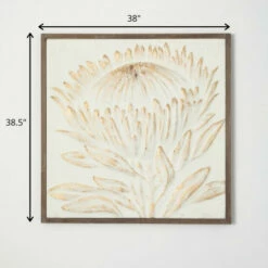 New 🎉 Sullivans Gold-Brushed Raised Protea Art ✨ -Sullivans Sales unnamed file 1451
