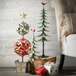 Cheapest 😀 Sullivans Festive Metal Star Tree - Set Of 2 - 8"L X 8"W X 32.5"H; 7.5"L X 7.5"W X 27.5"H 🌟 -Sullivans Sales unnamed file 1556