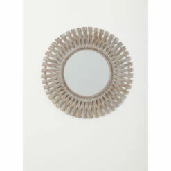 Promo 💯 Sullivans Woven Wall Mirror - Brown 🎁