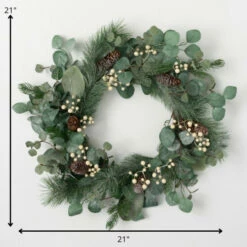 Top 10 😉 Sullivans 21" Artificial Dusted Pine Berry Wreath 🔔 -Sullivans Sales unnamed file 1563