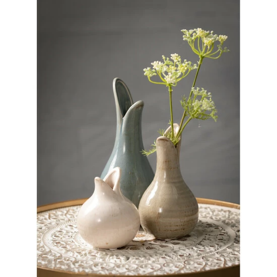 Flash Sale ✔️ Sullivans Ceramic Glazed Bulb Vase - Set Of 3 💯 5 Flash Sale ✔️ Sullivans Ceramic Glazed Bulb Vase - Set Of 3 💯 - Image 3