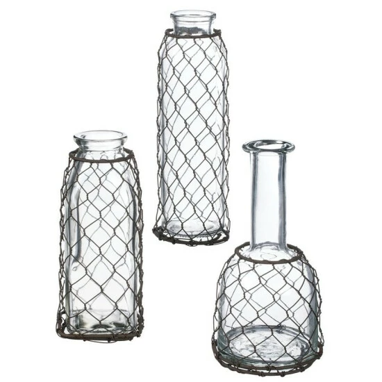 Cheap ๐ฏ Sullivans Glass With Mesh Bottles - Set Of 3 ๐ 3 Cheap ๐ฏ Sullivans Glass With Mesh Bottles - Set Of 3 ๐