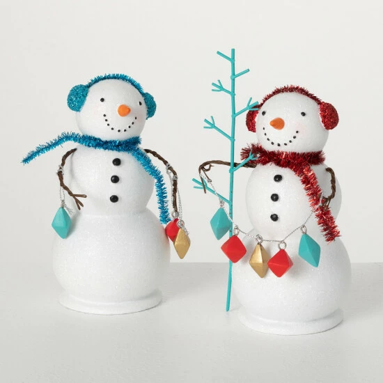 Wholesale ๐ Sullivans Holly Jolly Snowman Couple - 4"L X 3"W X 6.5"H; 4.5"L X 3.5"W X 7.5"H โค๏ธ 3 Wholesale ๐ Sullivans Holly Jolly Snowman Couple - 4"L X 3"W X 6.5"H; 4.5"L X 3.5"W X 7.5"H โค๏ธ