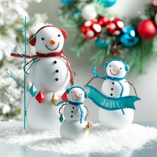 Wholesale ๐ Sullivans Holly Jolly Snowman Couple - 4"L X 3"W X 6.5"H; 4.5"L X 3.5"W X 7.5"H โค๏ธ 5 Wholesale ๐ Sullivans Holly Jolly Snowman Couple - 4"L X 3"W X 6.5"H; 4.5"L X 3.5"W X 7.5"H โค๏ธ - Image 3