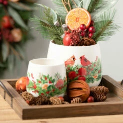 New ✔️ Sullivans Cardinal Container - Set Of 2 ✔️ -Sullivans Sales unnamed file 1615