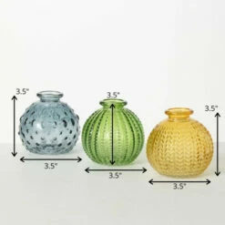 Top 10 🌟 Sullivans Mini Textured Glass Ball Vases - Set Of 3 🔔 -Sullivans Sales unnamed file 1622