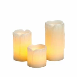New 🌟 Sullivans Melted Top Mini LED Pillar Trio 🤩