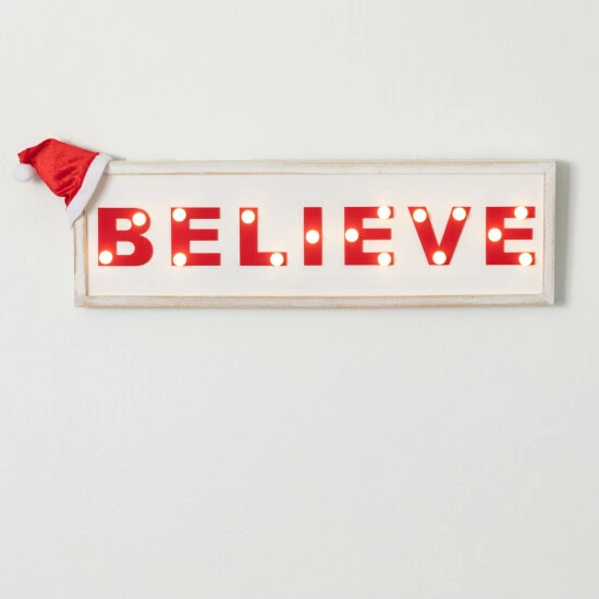 New โจ Sullivans Illuminated Believe Wall Sign ๐ 3 New โจ Sullivans Illuminated Believe Wall Sign ๐