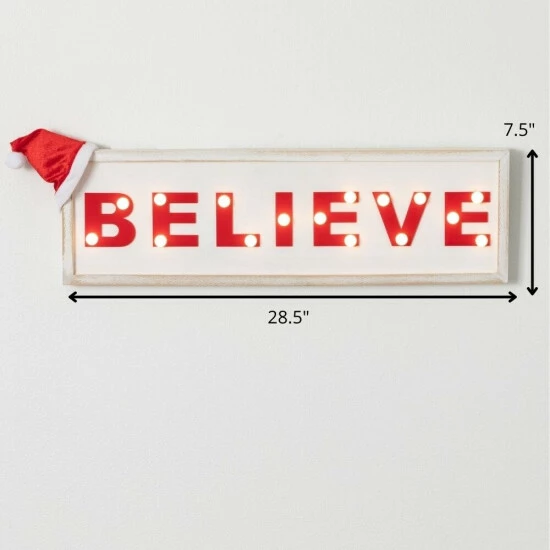 New โจ Sullivans Illuminated Believe Wall Sign ๐ 6 New โจ Sullivans Illuminated Believe Wall Sign ๐ - Image 4