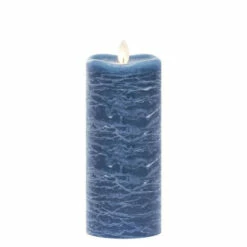 Brand new ✨ Sullivans 7" Blue Frosted Rustic LED Pillar Candle 🌟