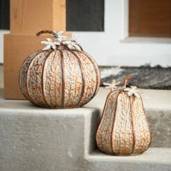 Flash Sale 😍 Sullivans Textured Tall Metal Pumpkin ⭐ -Sullivans Sales unnamed file 1694