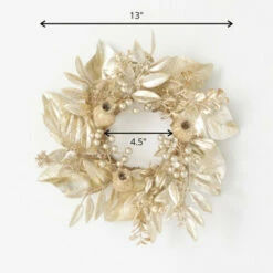 Best Pirce 👍 Sullivans 13" Magnolia & Pomegranate Artificial Mini Wreath 🔔 -Sullivans Sales unnamed file 1701