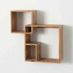 Hot Sale 🧨 Sullivans Intersecting Wooden Wall Shelf 🎁