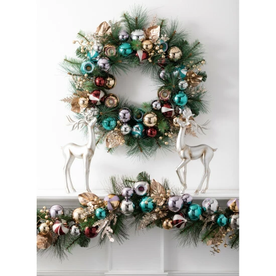 Deals ๐ Sullivans 6' Ornament & Pine Artificial Garland โญ 5 Deals ๐ Sullivans 6' Ornament & Pine Artificial Garland โญ - Image 3