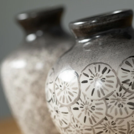 Deals ๐ Sullivans Gray Botanical Inspired Ceramic Vases - Set Of 2 โ๏ธ 4 Deals ๐ Sullivans Gray Botanical Inspired Ceramic Vases - Set Of 2 โ๏ธ - Image 2